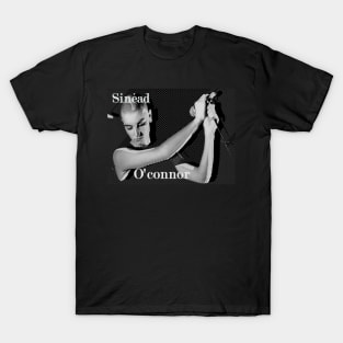 Sinead O' Connor Black White T-Shirt